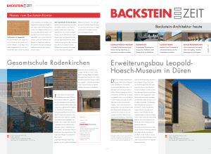 Erweiterungsbau Leopold- Hoesch-Museum in - Backstein