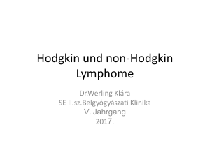 Hodgkin und non-Hodgkin lymphome