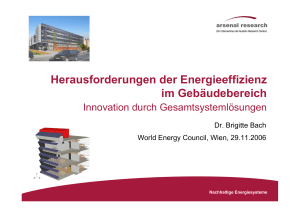 Herausforderungen der Energieeffizienz im Gebäudebereich