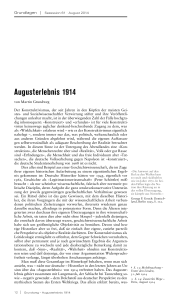Augusterlebnis 1914
