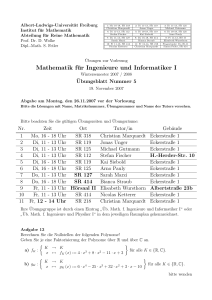 Mathematik für Ingenieure und Informatiker I - Albert