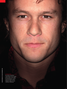 An der Grenze Der 2008 verstorbene Schauspieler Heath Ledger