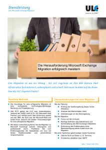 Die Herausforderung Microsoft Exchange Migration erfolgreich