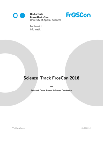 Science Track FrosCon 2016