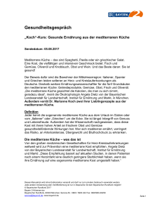 Gesundheitsgespräch - Bayerischer Rundfunk