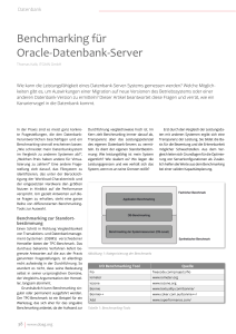 Benchmarking für Oracle-Datenbank-Server
