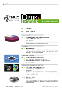 www.optik-photonik.de - Wiley-VCH