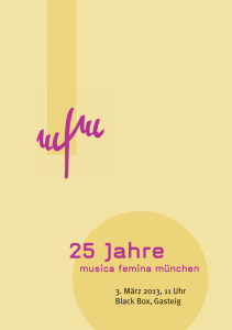25 Jahre - musica femina münchen eV