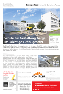 Schule für Gestaltung Aargau: Ins «richtige Licht» gesetzt