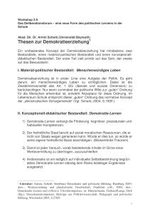 WS 2.9 Thesenpapier Armin Scherb - Bundeszentrale für politische