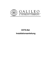 CETS Installationsanweisung Kunden