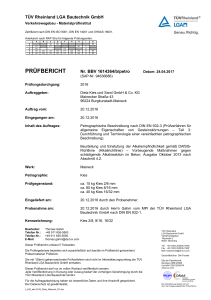 Petrographischer Prüfbericht Kies BBV 1614364/b/petro