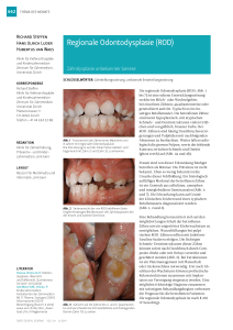 Regionale Odontodysplasie (ROD)