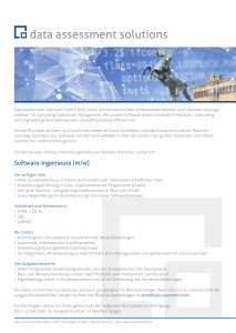 Software-Ingenieure (m/w) - Data Assessment Solutions