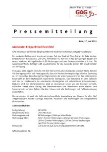 P ressemitteilung - GAG Immobilien AG