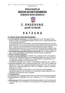 seeon-scheitzenberg 2 . ä nderungsatzung - Seeon