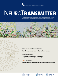 NeuroTransmitter vom September 2012