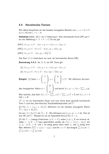 4.4 Hermitesche Formen - Mathematik, TU Dortmund