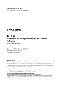 SWR2 Essay