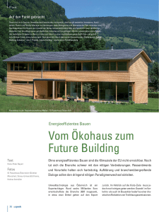 Vom Ökohaus zum Future Building - Donau