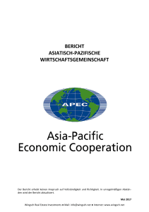 bericht asiatisch-pazifische wirtschaftsgemeinschaft