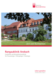 Imagebroschüre der Rangauklinik Ansbach