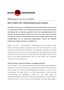 PREFArenzen/Projektbericht, 07/Juli 2015