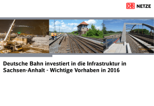 Deutsche Bahn investiert in die Infrastruktur in Sachsen