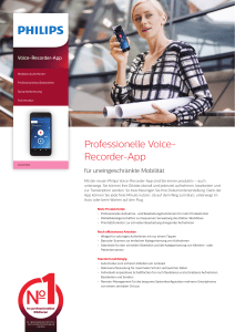 Professionelle Voice- Recorder-App