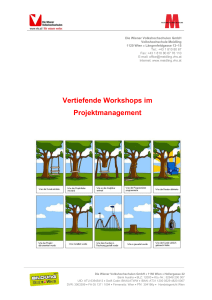 Projektmanagement Vertiefende Workshops im