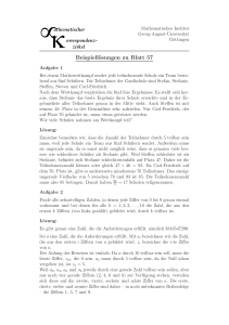 Beispiellösungen zu Blatt 57 - Mathematik an der Universität Göttingen