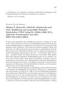 Michael F. Runowski, Polnische Orgelmusik nach 1945. Einführung