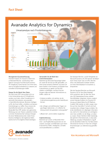 Avanade Analytics for Dynamics
