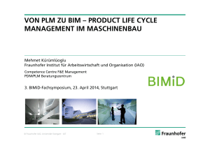 von plm zu bim – product life cycle management im