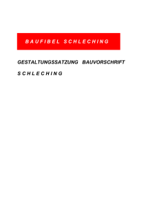 Gestaltungssatzung Bauvorschrift Schleching