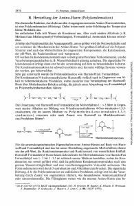 B. Herstellung der Amino-Harze (Polykondensation)