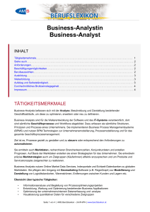 Business-Analystin Business-Analyst