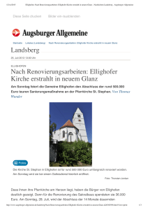 Ellighofer Kirche erstrahlt in neuem Glanz