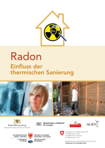 Radon - Einfluss der thermischen Sanierung