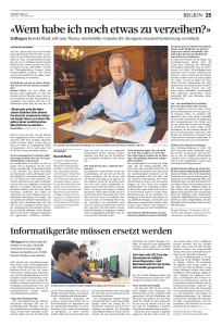 Zofinger Tagblatt - Informatik der Schule Oftringen