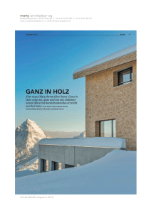 GANZ IN HOLZ - Marty Architektur AG