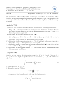 Aufgabe T9.1 Aufgabe T9.2 - Institut für Mathematik