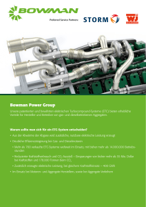 Bowman Turbocompound-Systeme (ETC)