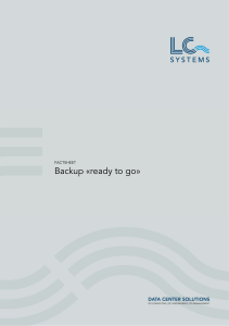 Backup «ready to go - LC Systems