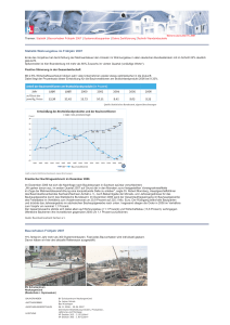 Statistik Wohnungsbau im Frühjahr 2007 Bauvorhaben