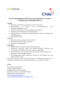 Die Wirtschaftsabteilung PROChile des Generalkonsulats von Chile