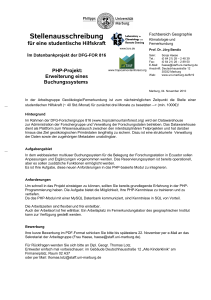 Briefvorlage Universität Philipps-Marburg - DFG