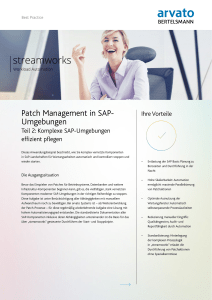 Patch Management in SAP- Umgebungen