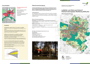 Leitbilder und Ziele zum Entwurf Flächennutzungsplan Wolfsburg