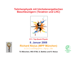 (Tevatron und LHC) 8. Januar 2008 Richard Nisius
